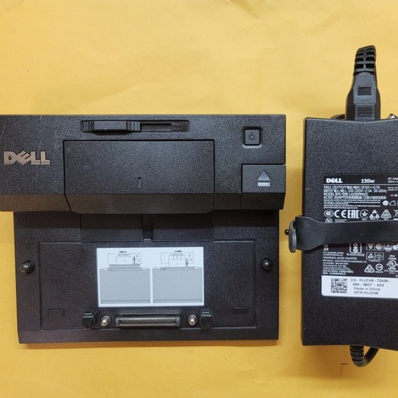 Dell E-Port Dock PR03X USB Hub VGA DVI ESata Display Port